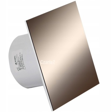 WENTYLATOR Z SZKLISTYM PANELEM BEŻ Fi120 TIMER