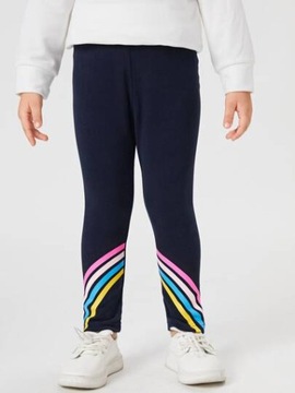 SHEIN LEGGINSY GRANATOWE DŁUGIE NADRUK 130 VUG