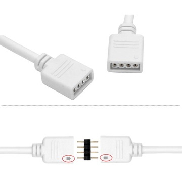 УДЛИНИТЕЛЬ ДЛЯ СВЕТОДИОДНОЙ ЛЕНТЫ RGB 4PIN КАБЕЛЬ 5м