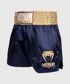 Классические шорты Venum Muay Thai, темно-синий/золотой, L