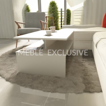 ЖУРНАЛЬНЫЙ СТОЛИК МОДНАЯ СКАМЬЯ ГОСТИНАЯ БЕЛАЯ ДОСКА 18 мм