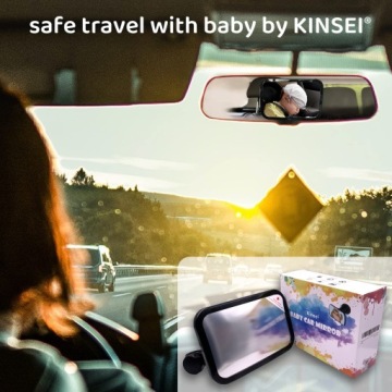 KINSEI Дзеркальце автомобільне Для Дітей Безпечні Великі Поле Зору