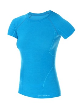 Термоактивная, дышащая женская шерстяная футболка Brubeck Active Wool S