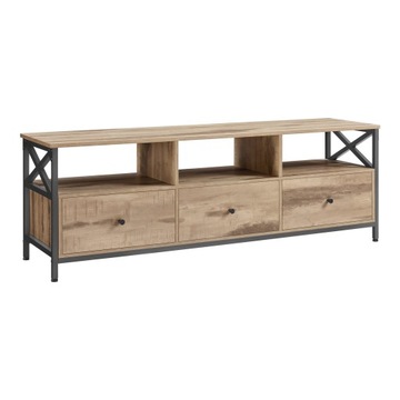 Szafka pod telewizor komoda RTV loftowa industrialna rustykalny beż