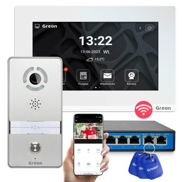 WIDEODOMOFON WiFi GREON SMART Home, Android 10