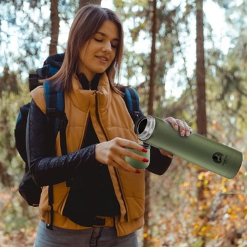 ТУРИСТИЧЕСКИЙ ТЕРМОС ДЛЯ ЧАЯ, МИНИ-ЗЕЛЕНЫЙ, 1Л