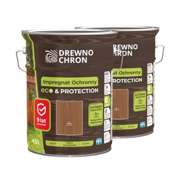 Drewnochron Impregnat ochronny do drewna Eco&Protection orzech 9L