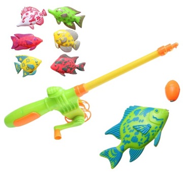 GRA EDUKACYJNA ROZWOJOWA DLA DZIECI - ZRĘCZNOŚCIOWA wędka do łowienia ryb