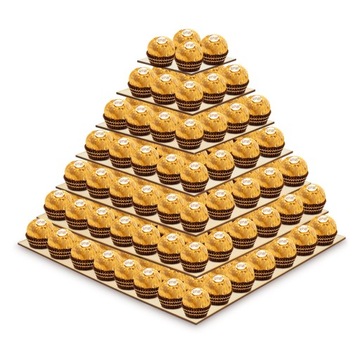 Deku Patera Stojak z Pralinami Ferrero Rocher Prezent na Ślub 33x33 cm