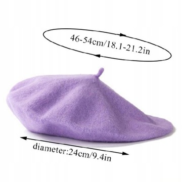 ntage Beret Solid Color Elegant Christmas Decor| |