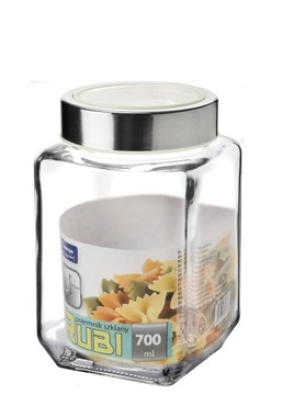 Pojemnik słoik szklany z nakrętką na przyprawy mąka cukier Rubi 700 ml