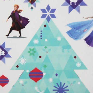 Рождественские наклейки на окна «Замороженные»