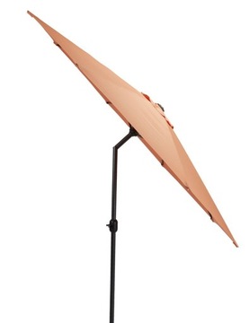 Parasol ogrodowy POMARAŃCZOWY z funkcją przechyłu z korbką średnica 300 cm