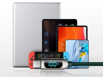 УНИВЕРСАЛЬНЫЙ КАБЕЛЬ BASEUS USB-C — TYPE-C С ИЗМЕРИТЕЛЕМ МОЩНОСТИ PD 100 Вт