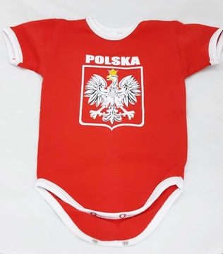 Body niemowlęce Polska Kibic 86 czerwone