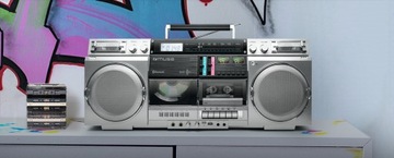 БУМБОКС КАССЕТНЫЙ РАДИО AUX IN BLUETOOTH Видеомагнитофон MUSE M-380 GBS GHETTO