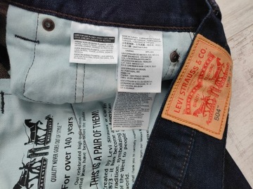 LEVI'S 504 REGULAR STRAIGHT INKED SPODNIE MĘSKIE JEANS 36/34 pas94 dł114