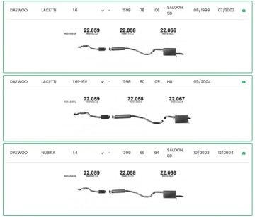 ГЛУШИТЕЛЬ ПЕРЕДНИЙ _ IZAWIT 22.059 _ CHEVROLET DAEWOO