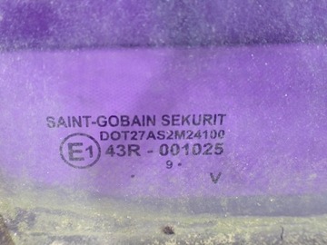 FIAT ULISEE II CITROEN C8 PEUGEOT 807 SKLO (OKNO) DVEŘNÍ PRAVÝ PŘEDNÍ PRAVÁ MALÉ