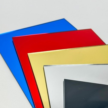 PLEXI LUSTRZANA 3MM SREBRNA PŁYTA FORMATKA 120 x 80CM DO CIĘCIA LASEREM