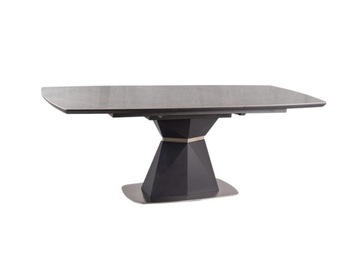 Stół CORTEZ CERAMIC marmuru/antracyt 90x160(210)