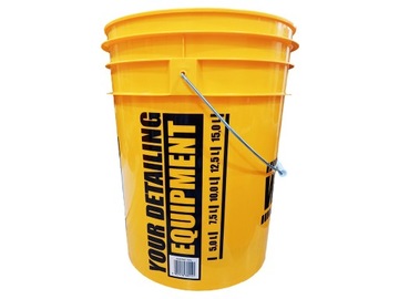 Ведро для рабочих вещей, желтое мытье + разделительная перчатка
