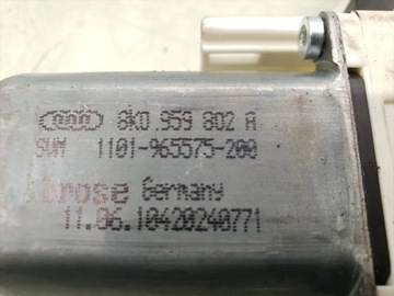 AUDI A4 MOTOR REGULACE OKNO PŘEDNÍCH DVEŘE