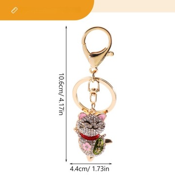 Брелок Lucky Cat, бриллиантовый котенок, брелок Lucky Cat