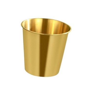 Pojemnik na frytki Ice Bucket Lekkie wiaderko na przekąski o pojemności 1,1 l, złote