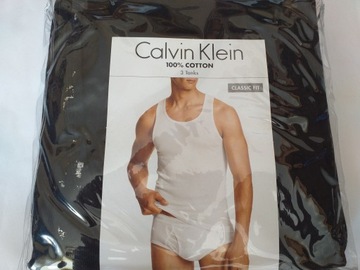 CALVIN KLEIN KOSZULKI BEZ RĘKAWÓW MĘSKIE M 3 PAK