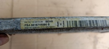 CHLADIČ KLIMATIZACE PEUGEOT 308 3008 5008 II OPEL GRANDLAND X 9816746580