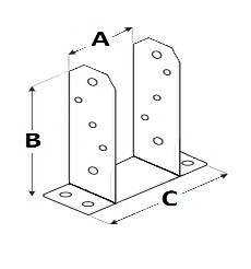 Основание опоры с винтовым креплением ТТ 70 мм