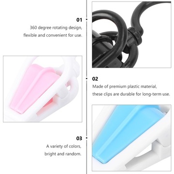 Пластиковые крючки, подвесные поворотные прищепки