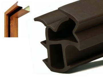 Стальная рама прокладка для внешней двери Wikęd темно -коричневого цвета 6 МБ