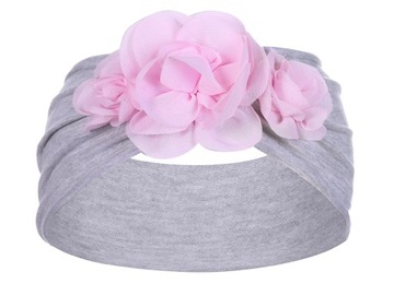 OPASKA DLA DZIEWCZYNKI NA GŁOWĘ TURBAN KWIATY