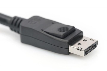 Kabel połączeniowy DisplayPort z zatrzaskami 8K 30Hz UHD Typ DP/DP M/M