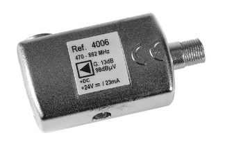 Wzmacniacz liniowy UHF 13 dB Televes 4006
