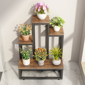 Цветок -Подставная промышленная стойка для цветов деревенская лофта полка чердак