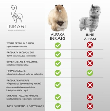 Inkari Alpaca средний талисман Песчаник не только для детей 100% шерсть