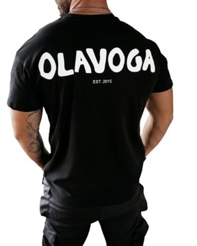 T-shirt męski OLAVOGA SAYER czarny - M