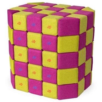 Klocki piankowe magnetyczne JollyHeap Basic 100szt