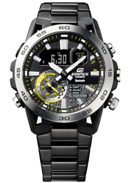 Czarny zegarek męski Casio Edifice ECB-40DC Carbon