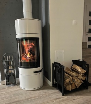 ДЕРЕВЯННАЯ КОРЗИНА ДЛЯ КАМИНА МЕТАЛЛИЧЕСКАЯ ПОДСТАВКА ЧЕРНАЯ ДЛЯ КАМИНА КАМИН