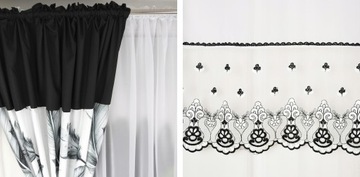 КОМПЛЕКТ КУХОННОЙ ШТОРЫ СО ШТОРОЙ НА ПОЛОСЕ 300Х155 СМ ИЗ ВУАЛИ