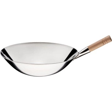 patelnia wok, stal polerowana, Ø 400 mm