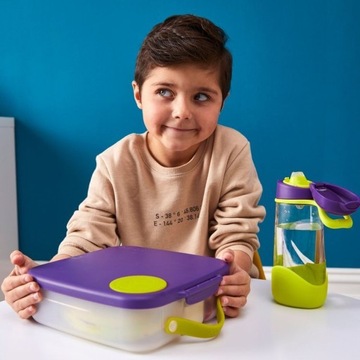 B.box Butelka na wodę - bidon z ustnikiem dla dziecka tritan 450 ml Ocean