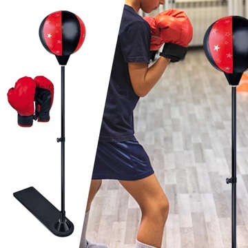 Боксерская стойка Боксерский мяч с подставкой 1 перчатка