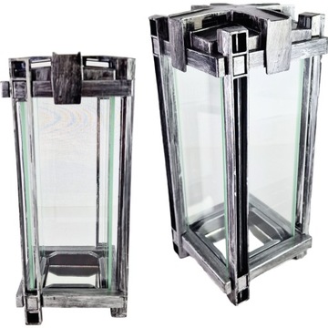 БОЛЬШАЯ СОВРЕМЕННАЯ ДЕКОРАТИВНАЯ СВЕЧА 30,5 СМ ДЛЯ МОГИЛЫ 30,5 СМ СЕРЕБРЯНОЕ СТЕКЛО