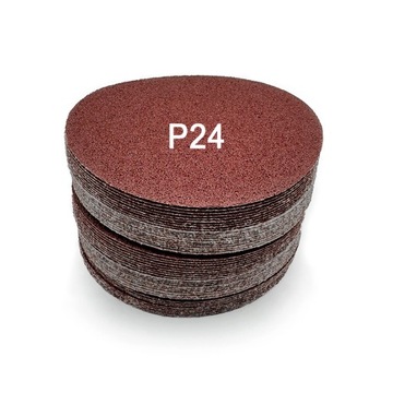 PAPIER ŚCIERNY NA RZEP 125mm P24 (50szt.)