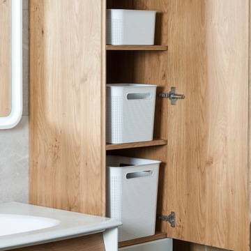 Корзина Brisen 4,5л белая пластиковая